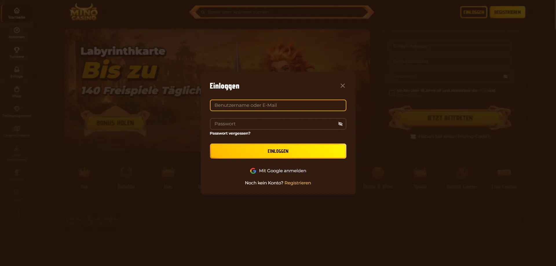 Mino Casino Login – sicher auf dein Konto zugreifen
